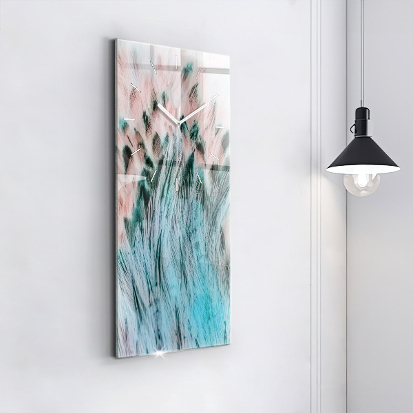 Téglalap alakú üvegóra Színes tollak