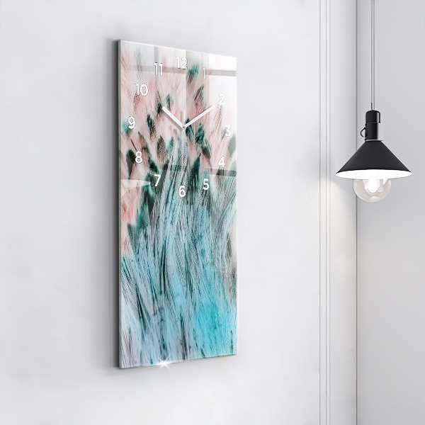 Téglalap alakú üvegóra Színes tollak