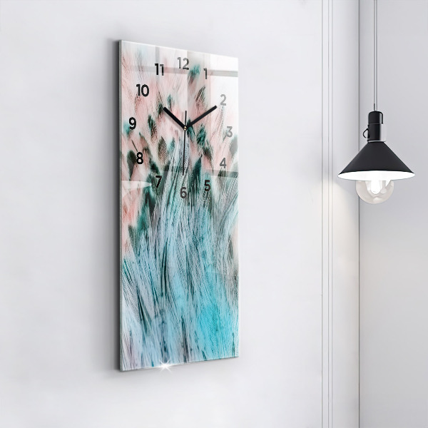 Téglalap alakú üvegóra Színes tollak