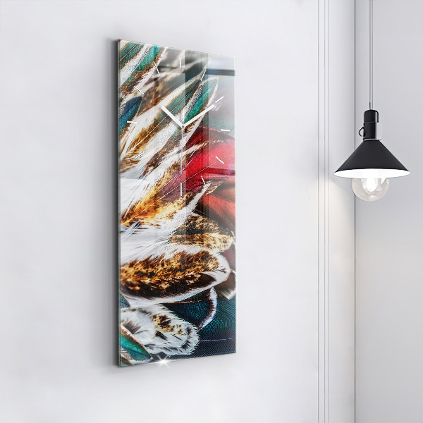 Téglalap alakú üvegóra Világosbarna madártollak