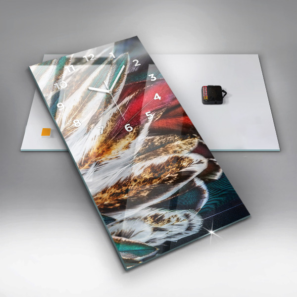 Téglalap alakú üvegóra Világosbarna madártollak