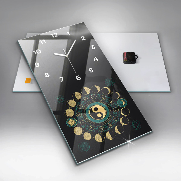 Téglalap alakú üvegóra Holdfázisok