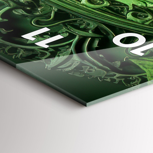 Téglalap alakú üvegóra Zöld mechanizmus