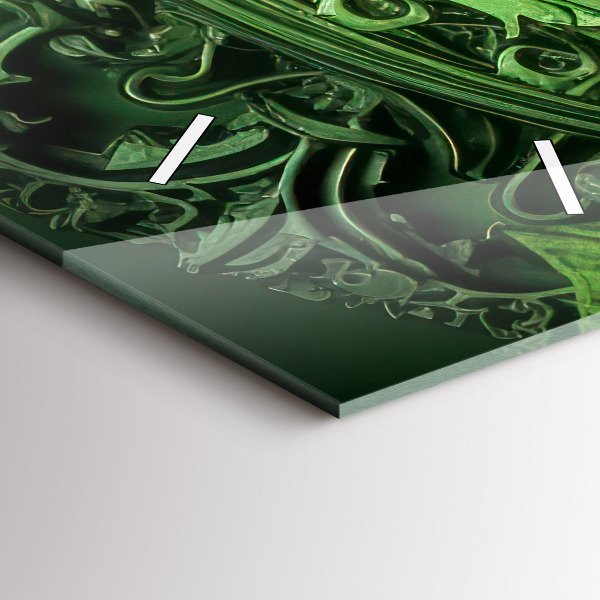 Téglalap alakú üvegóra Zöld mechanizmus