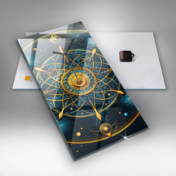 Téglalap alakú üvegóra Horoszkóp óra