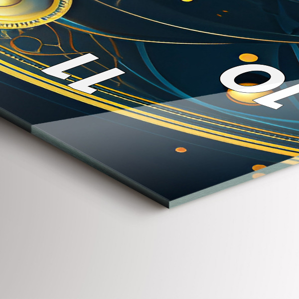 Téglalap alakú üvegóra Horoszkóp óra