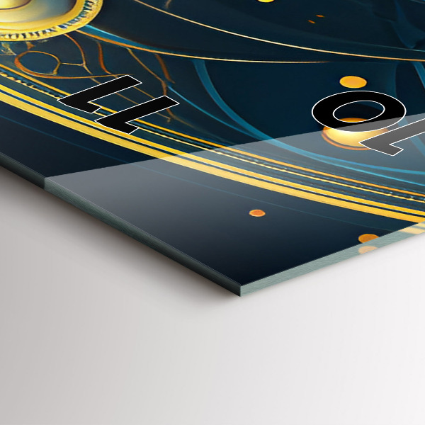 Téglalap alakú üvegóra Horoszkóp óra