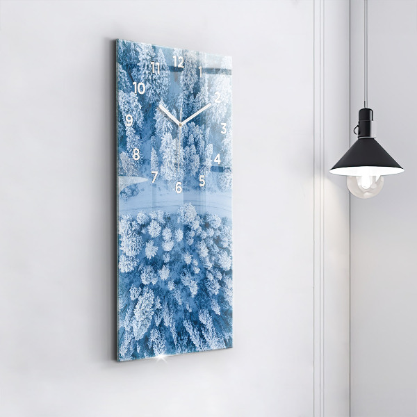 Téglalap alakú üvegóra Erdő drónból