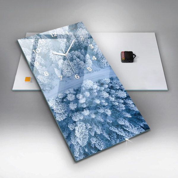 Téglalap alakú üvegóra Erdő drónból