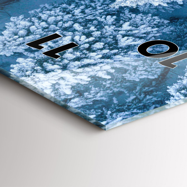 Téglalap alakú üvegóra Erdő drónból