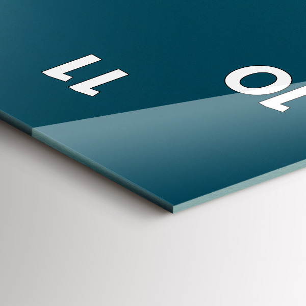 Téglalap alakú üvegóra Naplemente a hegyekben