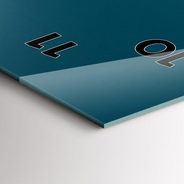 Téglalap alakú üvegóra Naplemente a hegyekben