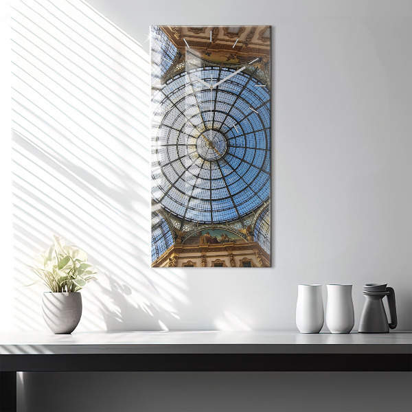 Téglalap alakú üvegóra Milánói bevásárlóközpont