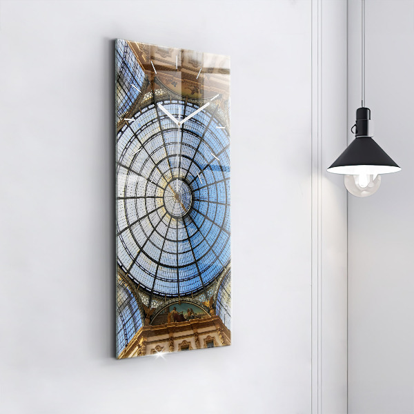 Téglalap alakú üvegóra Milánói bevásárlóközpont