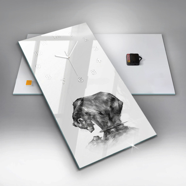 Téglalap alakú üvegóra Rajzfilm medve