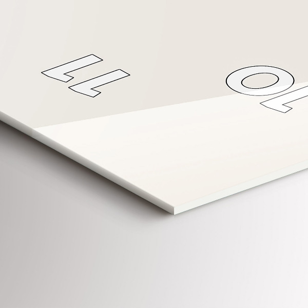 Téglalap alakú üvegóra egy tigris festett portréja