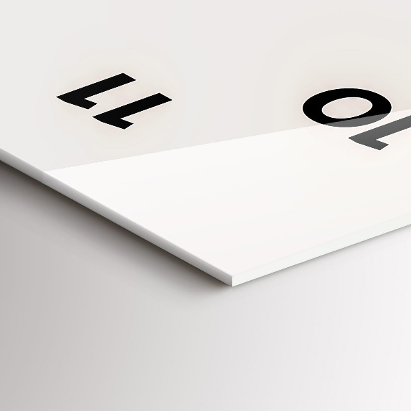 Téglalap alakú üvegóra egy tigris festett portréja