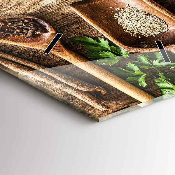 Téglalap alakú üvegóra Kanál fűszerek