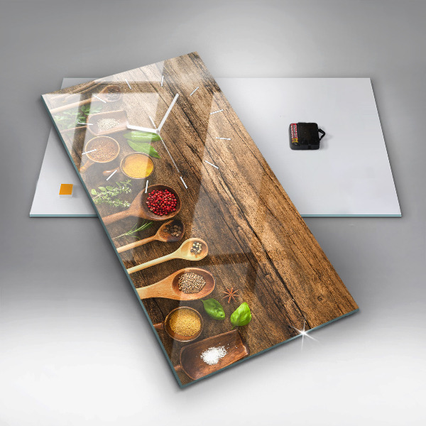 Téglalap alakú üvegóra Kanál fűszerek