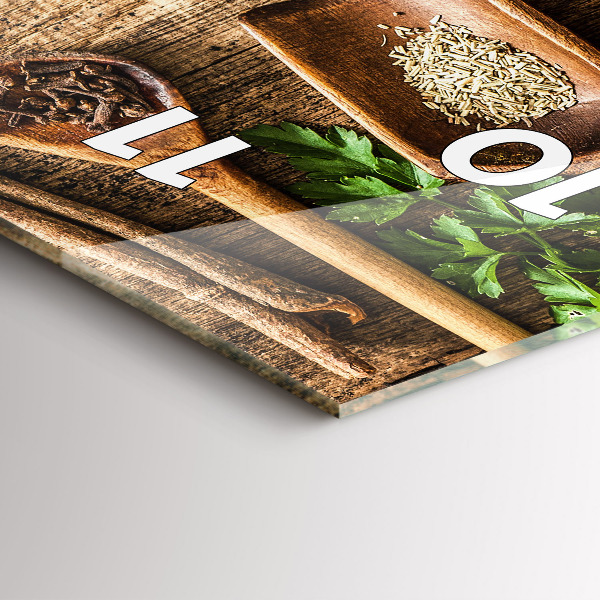 Téglalap alakú üvegóra Kanál fűszerek