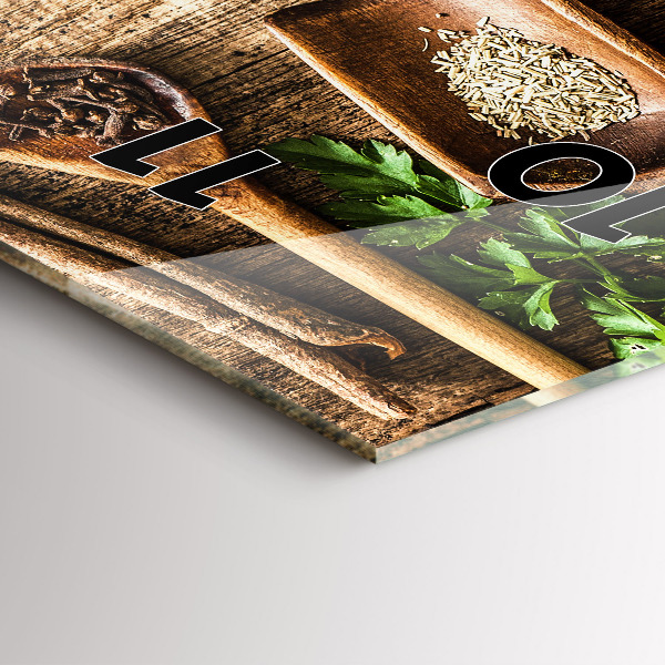 Téglalap alakú üvegóra Kanál fűszerek