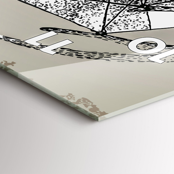 Téglalap alakú üvegóra Szarvasfej