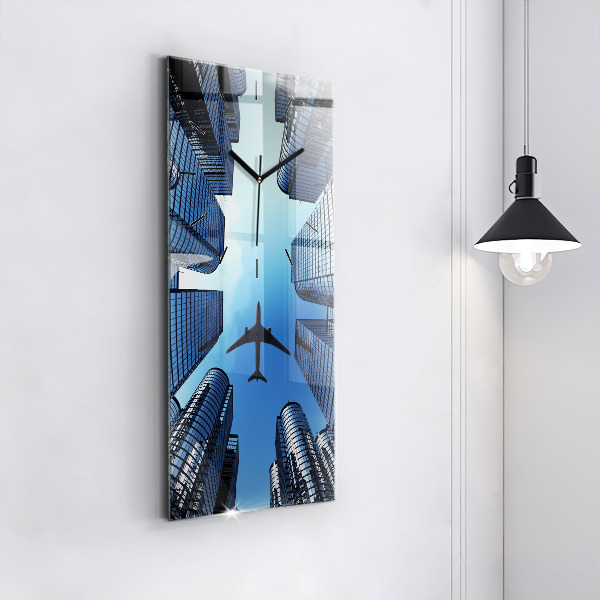 Téglalap alakú üvegóra Repülőgép épületek felett