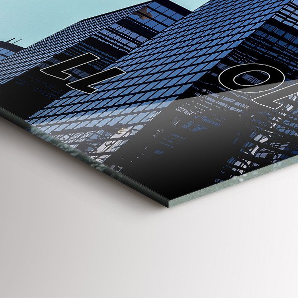 Téglalap alakú üvegóra Repülőgép épületek felett