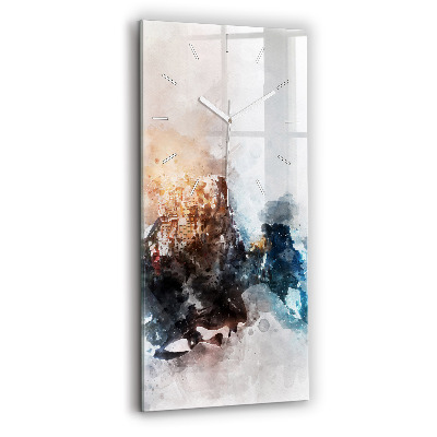 Téglalap alakú üvegóra Absztrakt arcok