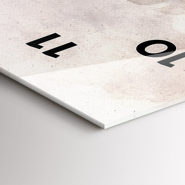 Téglalap alakú üvegóra Absztrakt arcok