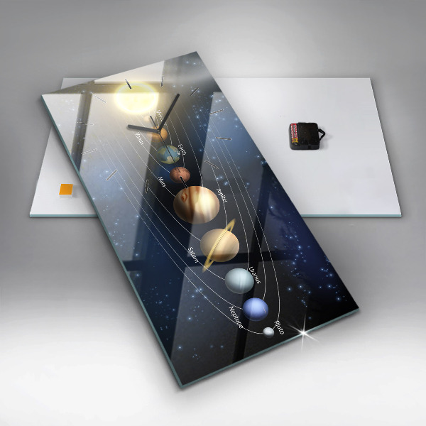 Téglalap alakú üvegóra Naprendszer