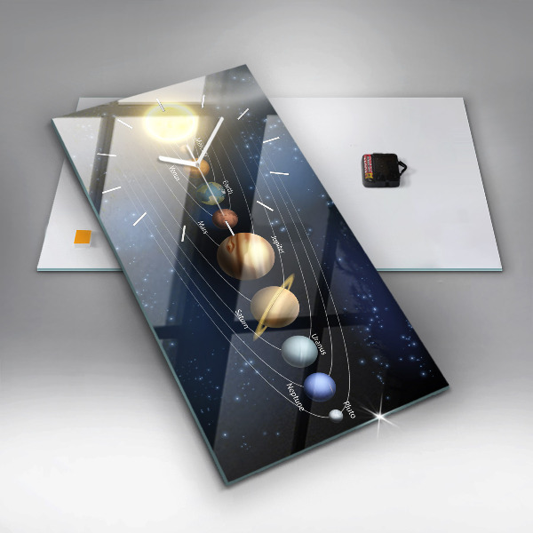 Téglalap alakú üvegóra Naprendszer