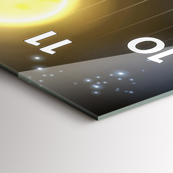 Téglalap alakú üvegóra Naprendszer