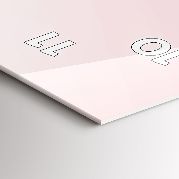 Téglalap alakú üvegóra Szeresd magad felirat