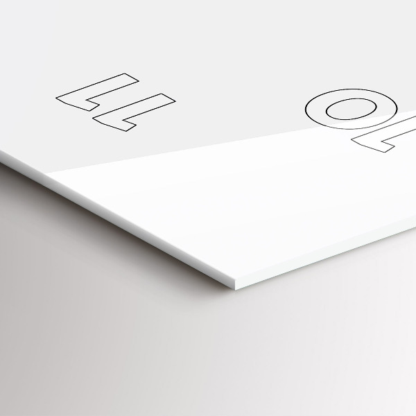 Téglalap alakú üvegóra A Légy önmagad felirat