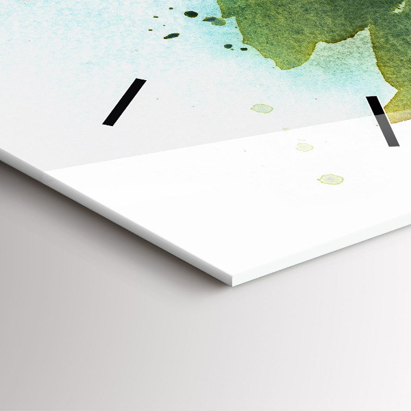 Téglalap alakú üvegóra Rózsa vázában Akvarell