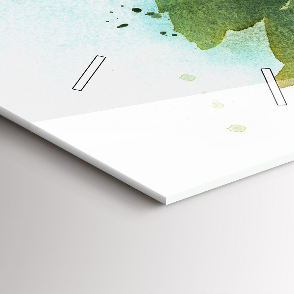 Téglalap alakú üvegóra Rózsa vázában Akvarell