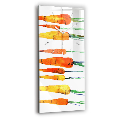 Téglalap alakú üvegóra Sárgarépa illusztráció