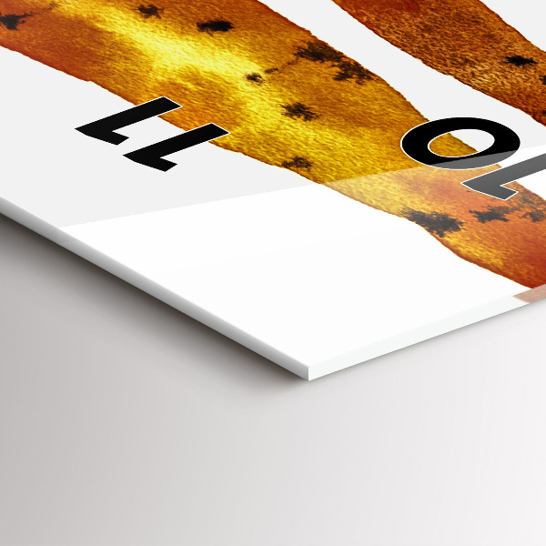 Téglalap alakú üvegóra Sárgarépa illusztráció