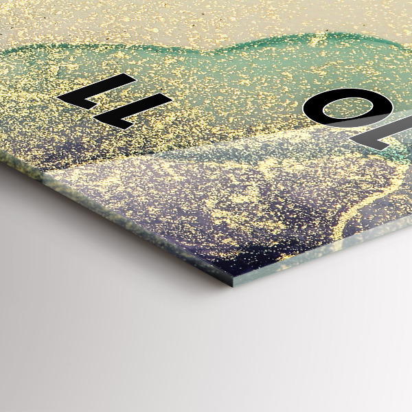 Téglalap alakú üvegóra Színek absztrakciója