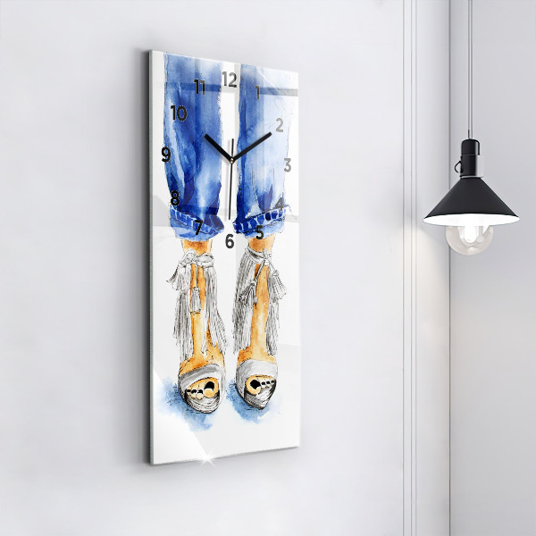 Téglalap alakú üvegóra Női magassarkú