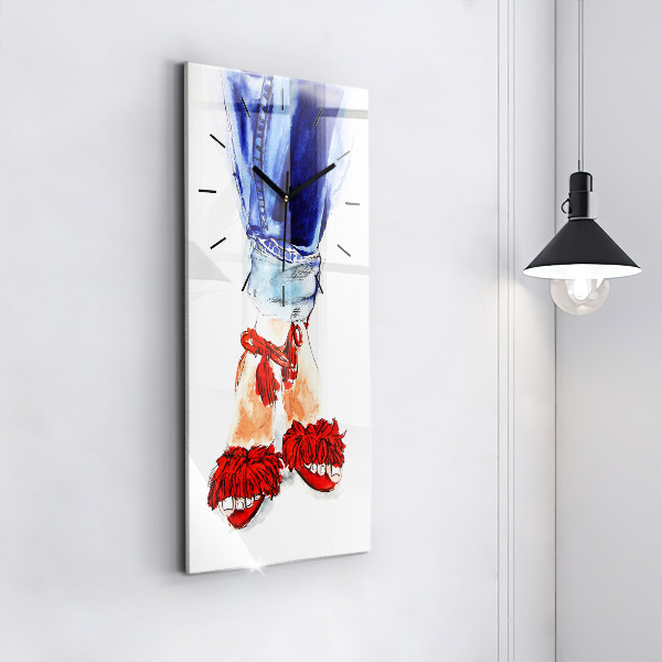 Téglalap alakú üvegóra Női magassarkú