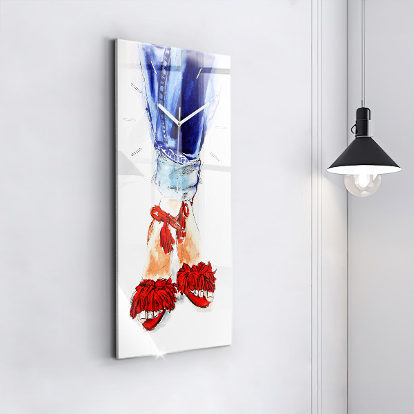 Téglalap alakú üvegóra Női magassarkú