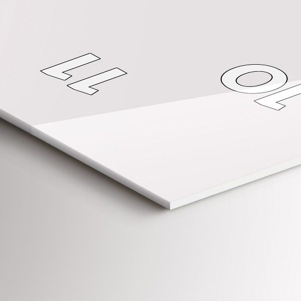 Téglalap alakú üvegóra Orrszarvú line art