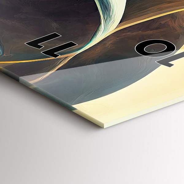 Téglalap alakú üvegóra Folyó vízesés