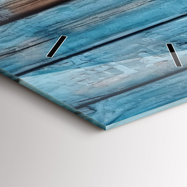 Téglalap alakú üvegóra Kék táblák