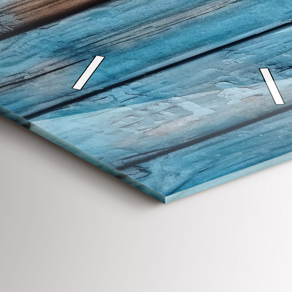 Téglalap alakú üvegóra Kék táblák