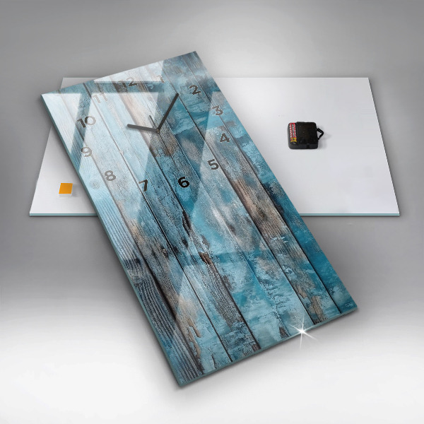 Téglalap alakú üvegóra Kék táblák