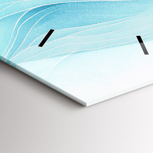 Téglalap alakú üvegóra Kék felhők