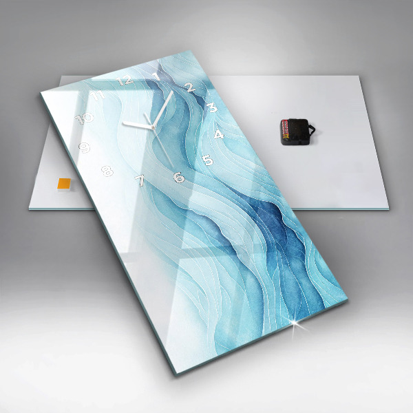 Téglalap alakú üvegóra Kék felhők